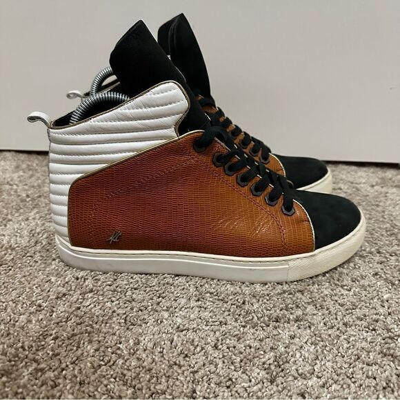 Kenneth Cole Leather High Top Sneakers Women’s Size 9M - Picture 2 of 11